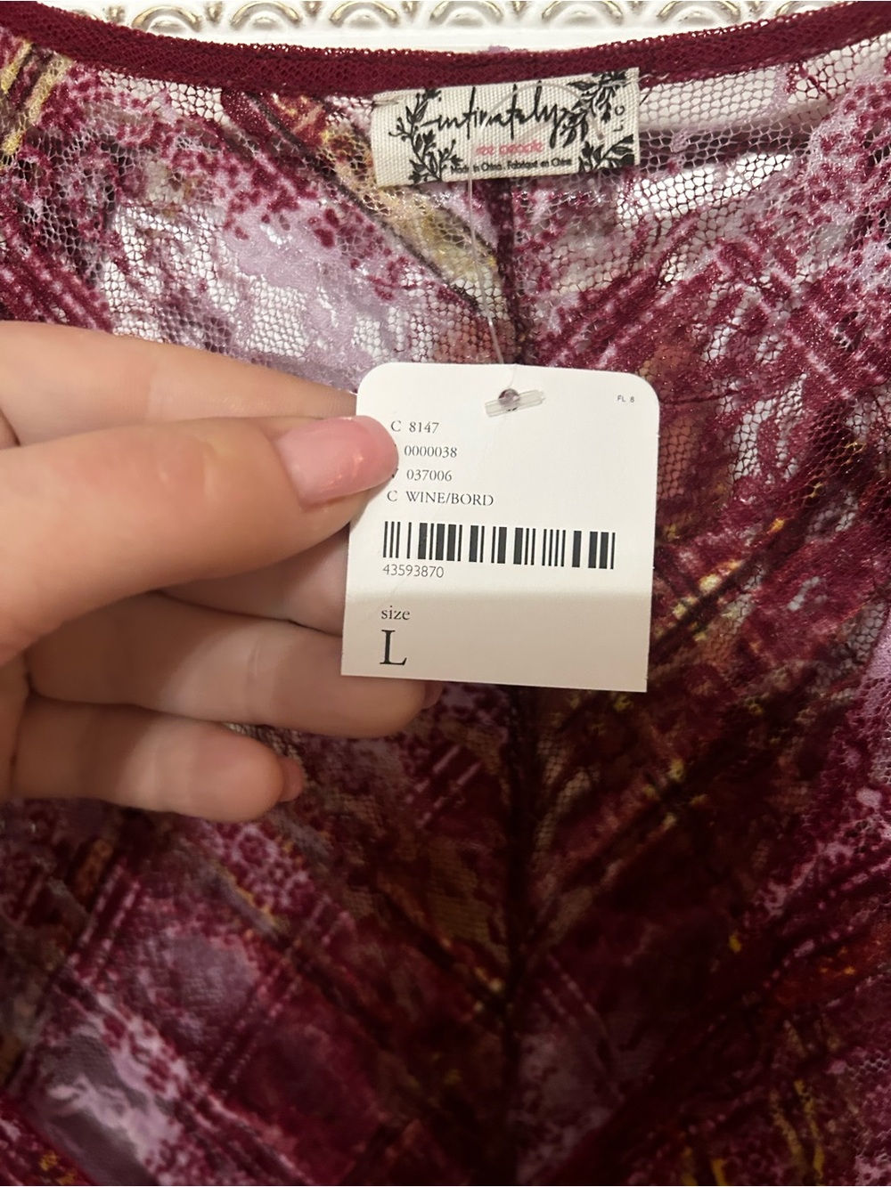 Free people Rudi tartan lace plaid maxi dress nwt large - Picture 7 of 14